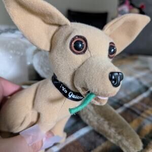 Vintage Taco Bell Chihuahua Talking Plush Toy 90s Promo Yo Quiero Taco Bell